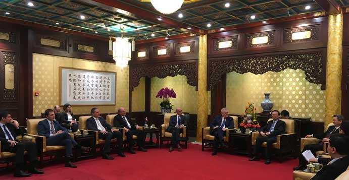 Sastanak sa članom Politbiroa Centralnog komiteta Komunističke partije Kine zaduženim za međunarodnu saradnju