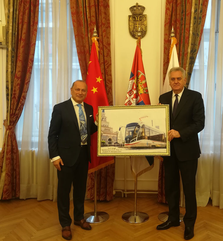 National Council President Nikolić meets Chairman of Transportation Systems Felix Vinokur