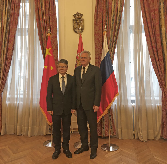  Predsednik Nacionalnog saveta Nikolić razgovarao sa potpredsednikom Kineske banke 