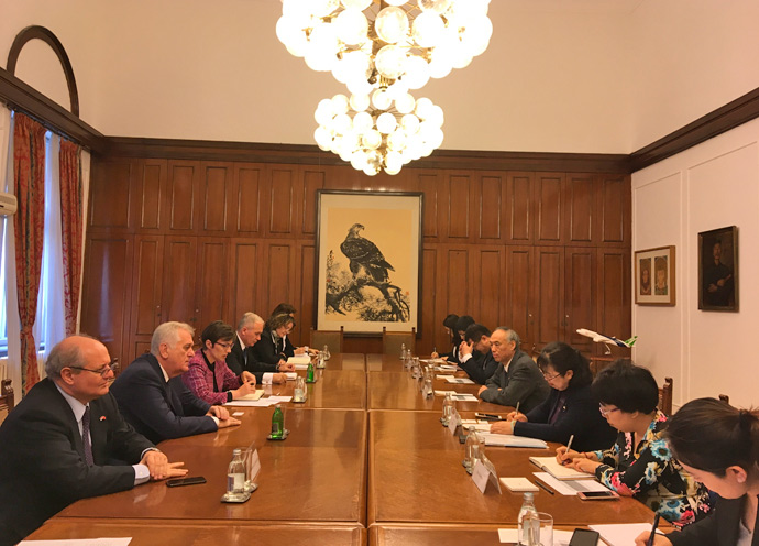  Predsednik Nacionalnog saveta Nikolić sa delegacijom Nacionalne komisije za razvoj i reforme NR Kine 
