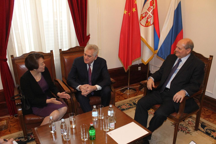 National Council President Nikolić and Ambassador of PR China to Serbia Chen Bo discuss Sino-Serbian cooperation and new opportunities for enhancement of the two countries’ relations 